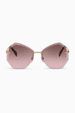 Miu miu irregular sunglasses sales