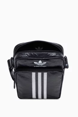 Buy Balenciaga Black Adidas Small Crossbody Messenger Bag in Leather for Men in UAE Ounass