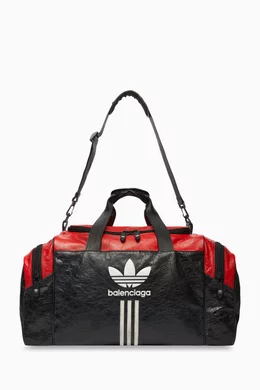 Buy Balenciaga Black x Adidas Gym Bag in Leather for Men in UAE