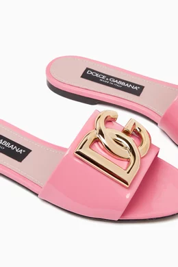 Dolce and hotsell gabbana slides pink