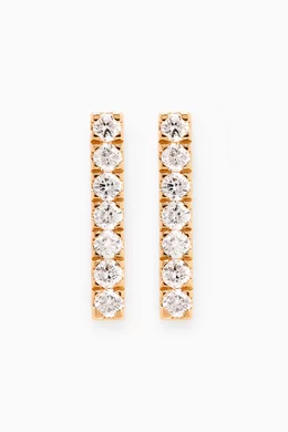 Diamond bar earrings white gold online