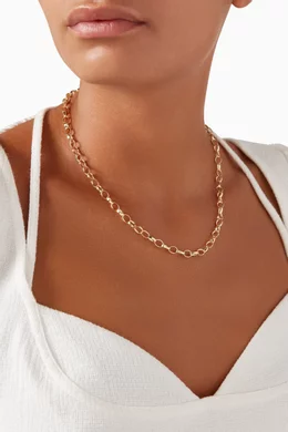 Cable chain necklace sale