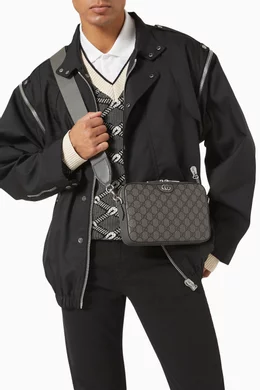 Ophidia gg supreme top canvas crossbody bag