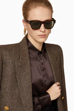 Buy SAINT LAURENT Brown SL 560 Sunglasses in Acetate for UNISEX in