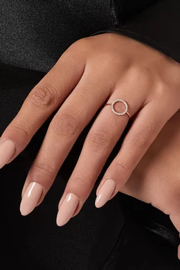 Buy The Alkemistry Rose Gold Diamond Circle Ring in 18kt Rose Gold