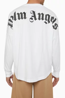 Palm angels logo long hot sale sleeve