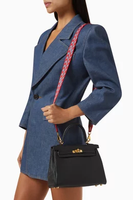 Hermes kelly canvas strap top