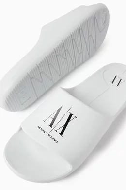 Armani exchange slides womens discount