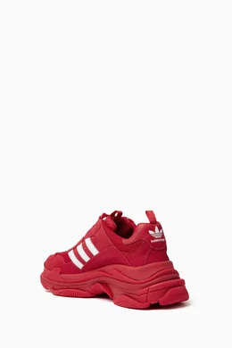 Buy Balenciaga Red x Adidas Triple S Sneakers in Mesh for Men in