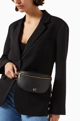 Coach polished pebble belt bag hot sale