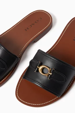 Coach flat sandals shop
