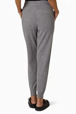 SPORTY & RICH Ina embroidered cashmere sweatpants
