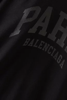 Buy Balenciaga Black Cities Paris T shirt in Fleece for UNISEX in