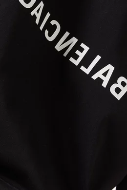 Balenciaga black shop logo t shirt