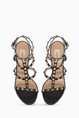 Valentino garavani rockstud 105mm caged leather sandals on sale