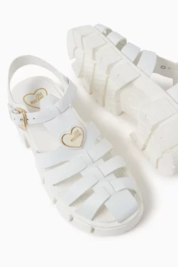 White tassel sandals outlet