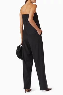 Bcbg strapless jumpsuit outlet