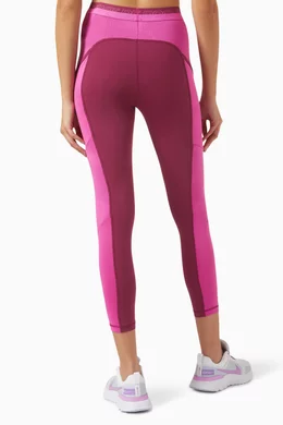 Nike Pro Women's High-Waisted 7/8 Leggings (Pink) Size Small