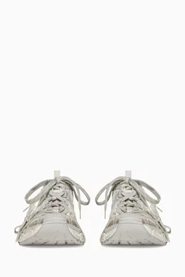 Balenciaga arena hot sale high womens silver