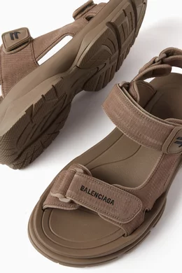 Balenciaga sandals womens brown clearance