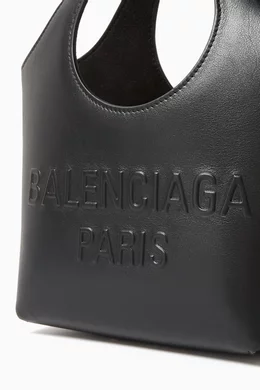 Balenciaga black leather tote store