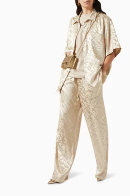 Balenciaga hot sale pants gold