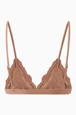 Buy SKIMS Brown Fits Everybody Lace Bralette for Women in UAE