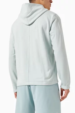 Buy Calvin Klein Performance Grey Logo Hoodie in Cotton Terry for Men in UAE Ounass