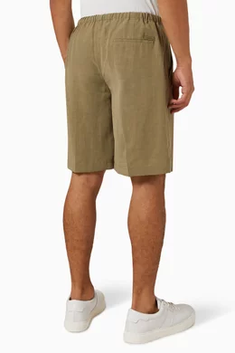 Calvin klein best sale linen shorts