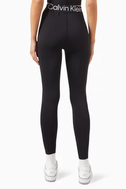Buy Calvin Klein Performance Black 7 8 Pocket Gym Leggings in Stretch Jersey for Women in UAE Ounass