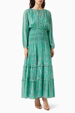 Alexis margeaux floral maxi top dress
