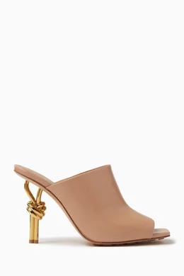 Bottega veneta outlet square toe mules