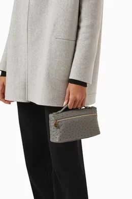 Loro piana ostrich pouch sales