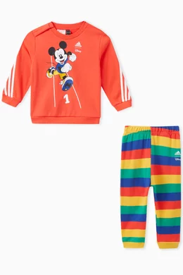 adidas adidas x Disney Mickey Mouse Crewneck and Jogger Set - Red