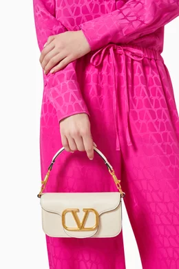 Buy Valentino Garavani White Valentino Garavani Loc Small