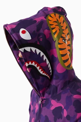 Bape purple 2025 tiger hoodie