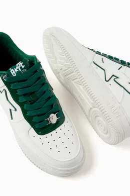 Buy A Bathing Ape Green Bape Sta 8 M2 Low top Sneakers in Leather