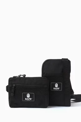 Bape sling bag black 2025