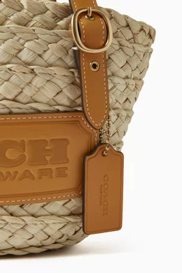 Coach woven store tote 16