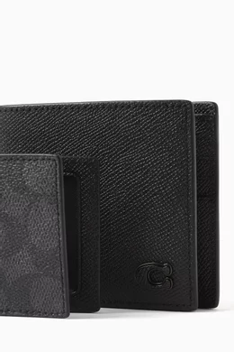 Coach wallet hot sale crossgrain leather