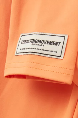 Buy The Giving Movement Orange Logo Leggings in Recycled
