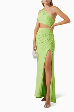 Bcbg lime green dress sale