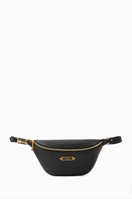 Medium pebbled leather belt bag sale