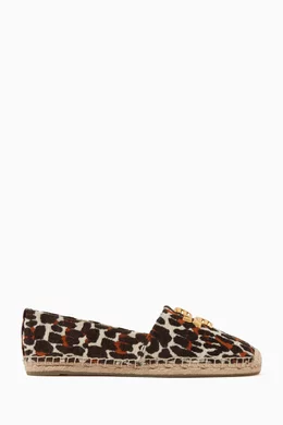 Buy Tory Burch Brown Eleanor Espadrilles in Velvet Leopard