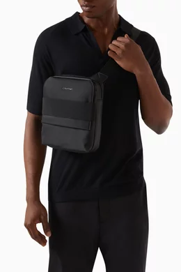Buy Calvin Klein Black Convertible Reporter Crossbody Bag in