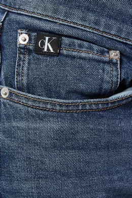 Buy Calvin Klein Jeans Blue Slim fit Tapered Jeans for Men in UAE