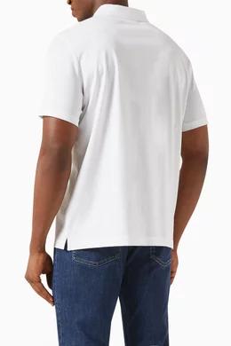 Buy Calvin Klein White Polo Shirt in Cotton jersey for Men in UAE