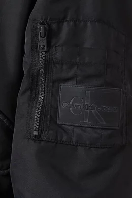 Calvin klein padded bomber jacket hotsell