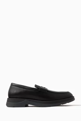 Tommy hilfiger black shop loafers