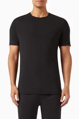 Calvin klein plain black t shirt best sale